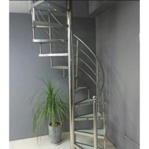 stainless-steel-round-stair-spiral-staircase Stainless Steel Spiral Staircase & Ladder